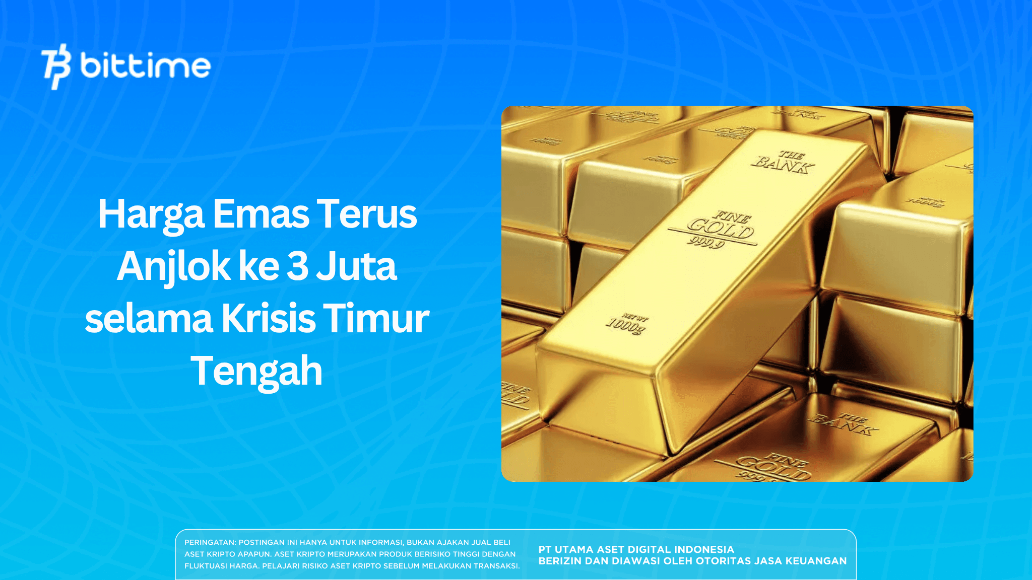 Mengapa Harga Emas Anjlok Terburuk dalam 13 Tahun?